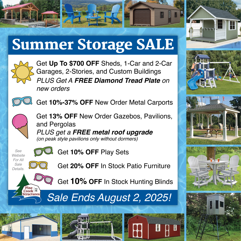 Summer Storage Sale 2025 Promo Image - 7/7/25 to 8/2/25
