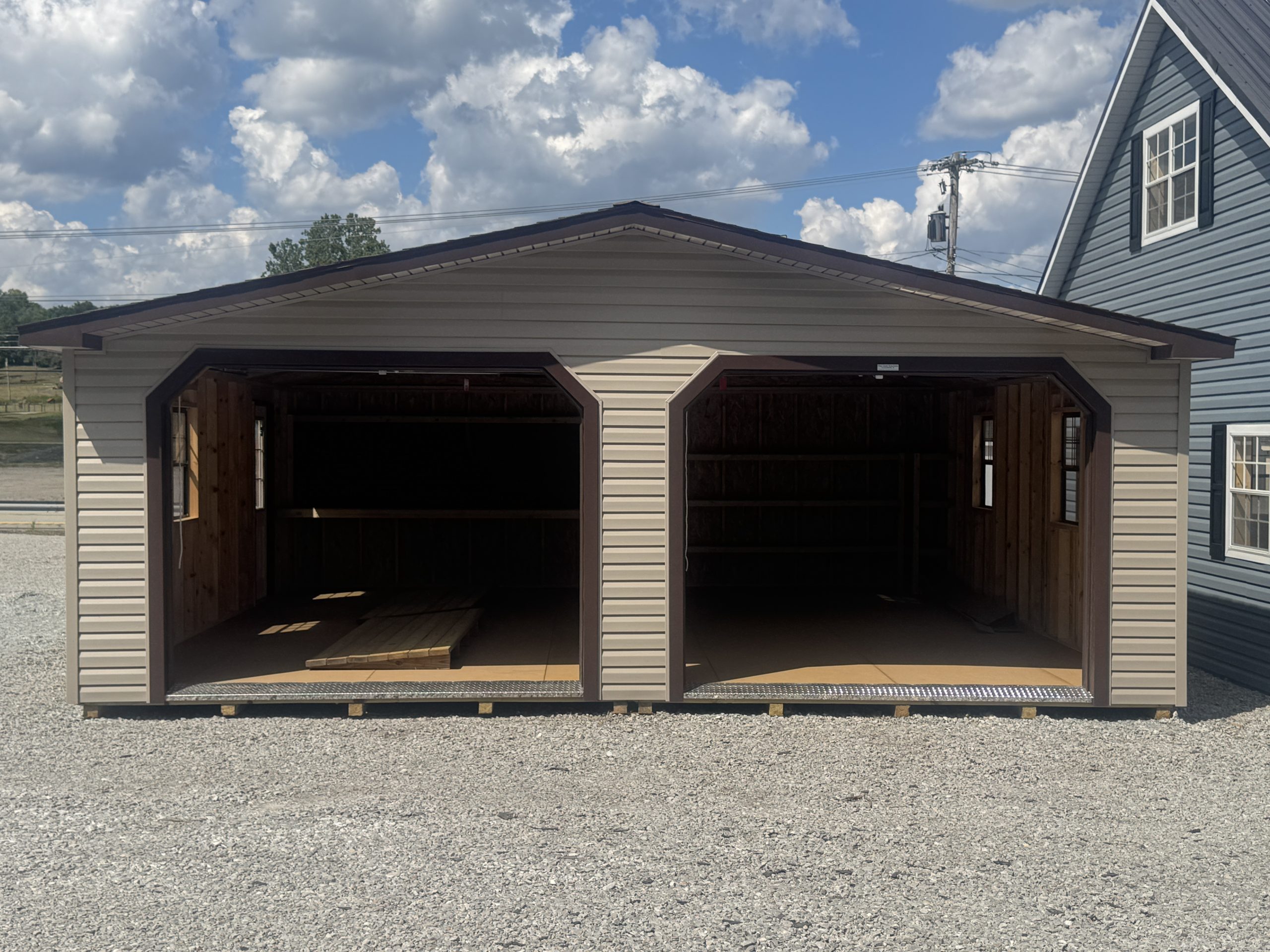 24 x 24 Two-Car Modular Garage