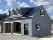 24 x 28 Two-Car Two-Story Cape Cod Garage