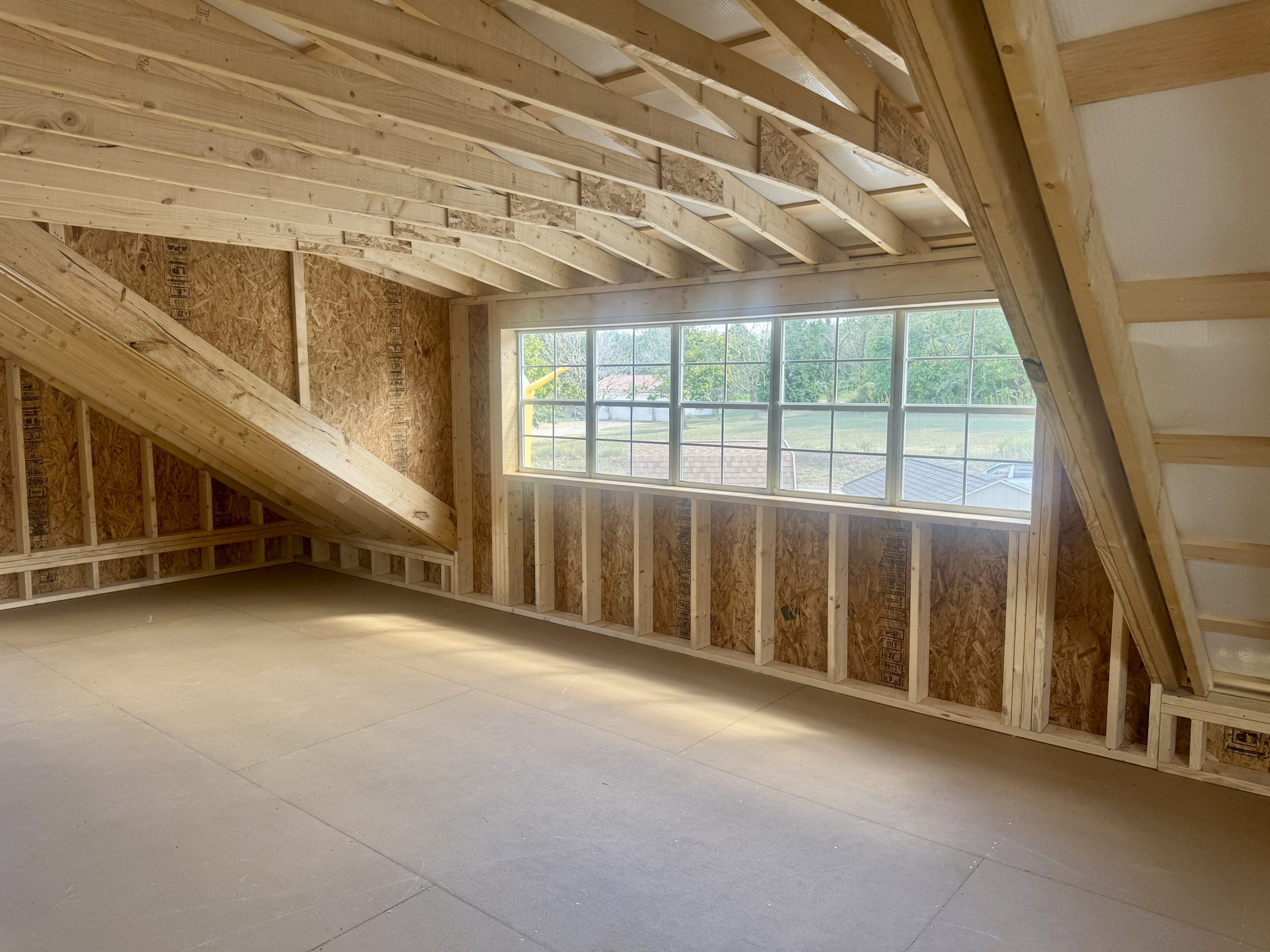 24 x 28 Two-Car Two-Story Cape Cod Garage