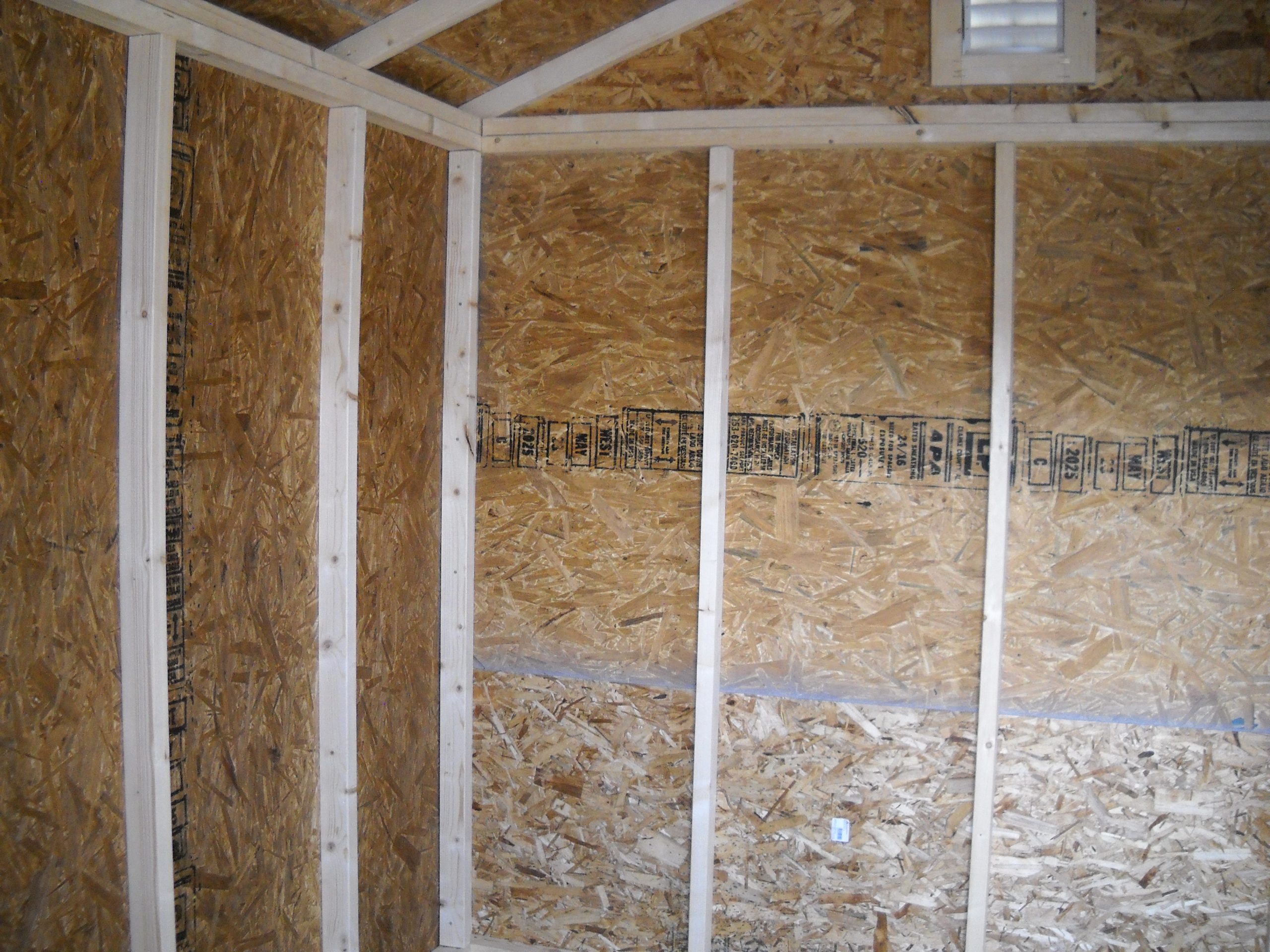 Interior Framing of shed