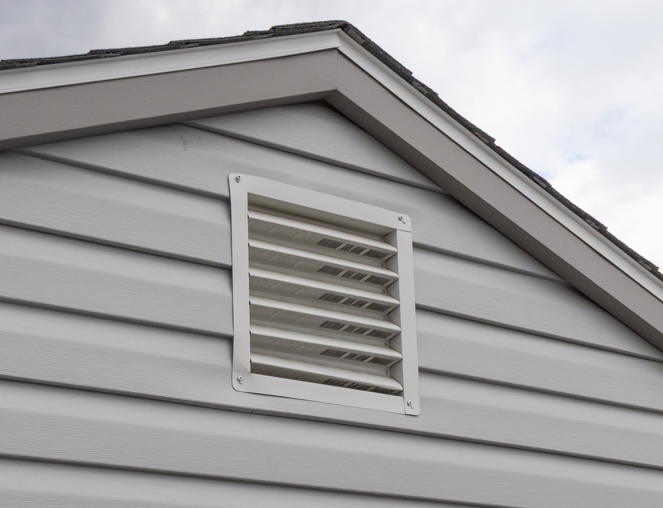 10x12 Peak Style Storage Shed With gable end vents