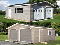 2-Car Modular Garages Collage 2