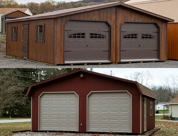 2-Car Modular Garages Collage 3