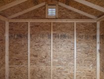 8x8 Vinyl Madison Peak Shed Interior View