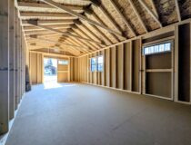 Interior of 12x24 Peak Front