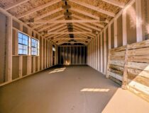 Interior of 12x24 Peak Front