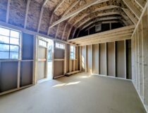 Interior 10x14 Dutch with 2x4 framing and loft