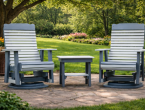 Poly Lumber Contoured Swivel Gliders