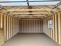 14 x 24 Peak Style Garage - inside