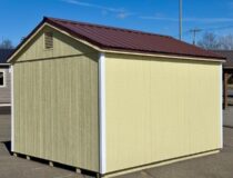 10 x 12 Peak Style Shed Side Entry - Metal Roof
