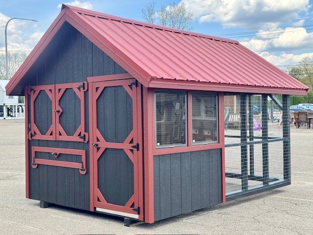8 x 12 King Coop w/ Metal Roof (6 x 12 available) - Pine Creek