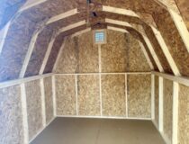 8 x 10 Madison Mini Barn Shed - inside