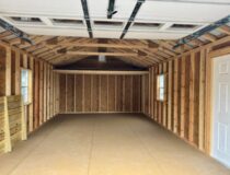 14 x 24 Peak Style Garage - inside