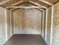 8 x 12 Madison Peak Shed - inside