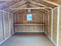 10 x 14 Madison Peak Shed - inside
