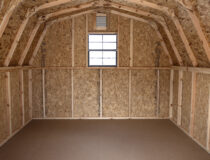 10x12 Madison Mini Barn Interior