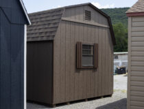 10x14 High Wall Barn Back Window