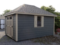 10x14 Hip Deluxe Shed Side