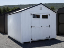 10x12 Madison Peak Shed White