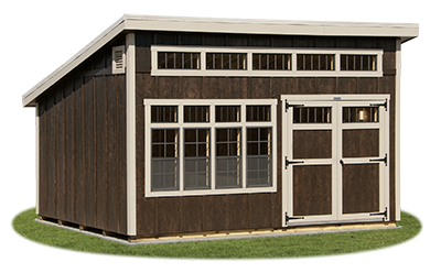 The Studio - contemporary style storage shed from Pine Creek Structures