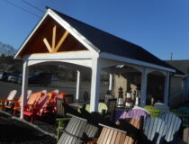 12x20 Vinyl Peak Pavilion Interior Of Roof