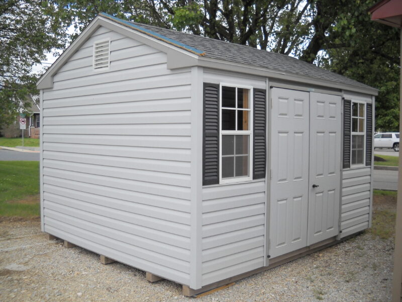 10x12 Vinyl Peak Shed