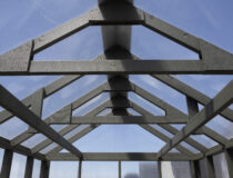 8x12 Greenhouse Interior Roof