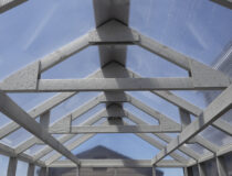 8x12 Greenhouse Interior Roof