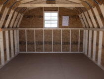 10x12 Heavy Duty Mini Barn Interior
