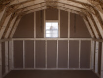 10x12 Heavy Duty Mini Barn Interior