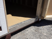 10x12 Heavy Duty Mini Barn Option Diamond Tread Plate