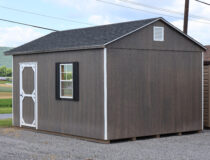12x16 Peak Garage Back