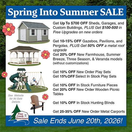 Spring Into Summer Sale Promo Image - 5/22/26 to 6/20/26
