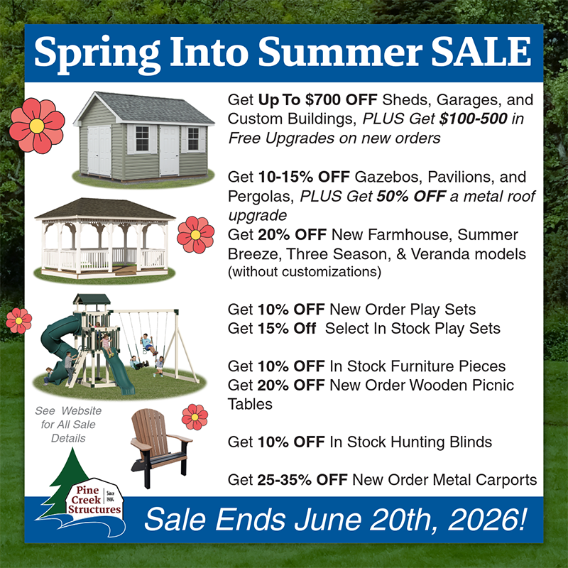 Spring Into Summer Sale Promo Image - 5/22/26 to 6/20/26