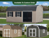 Dutch Gambrel Barn Style Storage Sheds Photo Collage