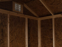 6x8 Madison Peak Storage Shed Interior Vent