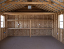 14x20 Cape Cod Interior Shelves