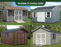 Peak Style Storage Sheds Photo Collage
