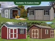Peak Style Storage Sheds Photo Collage