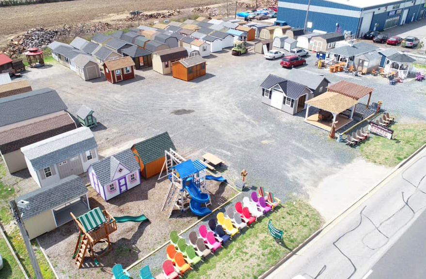 Pine Creek Structures of Millersville, MD Store Overhead Drone Photo