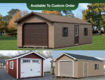 Peak Style Single-Car Portable Garage Photo Collage