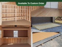 Peak Style Single-Car Portable Garage Photo Collage (Added Custom Options)