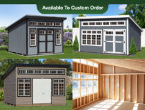 Studio Style Storage Sheds Photo Collage