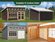 Studio Style Storage Sheds Photo Collage