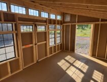 10x16 Studio Style Storage Shed Interior