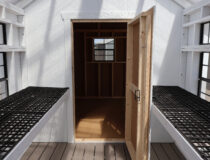 8x12 Atrium 10x10 Cape Cod Combo Atrium Interior to Shed
