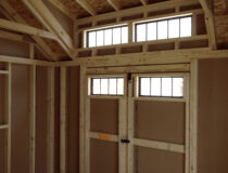 8x12 Atrium 10x10 Cape Cod Combo Shed Interior