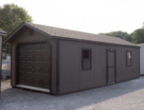 12x28 Peak Garage Front