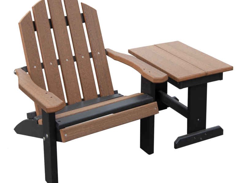 child-sized adirondack chair and side table